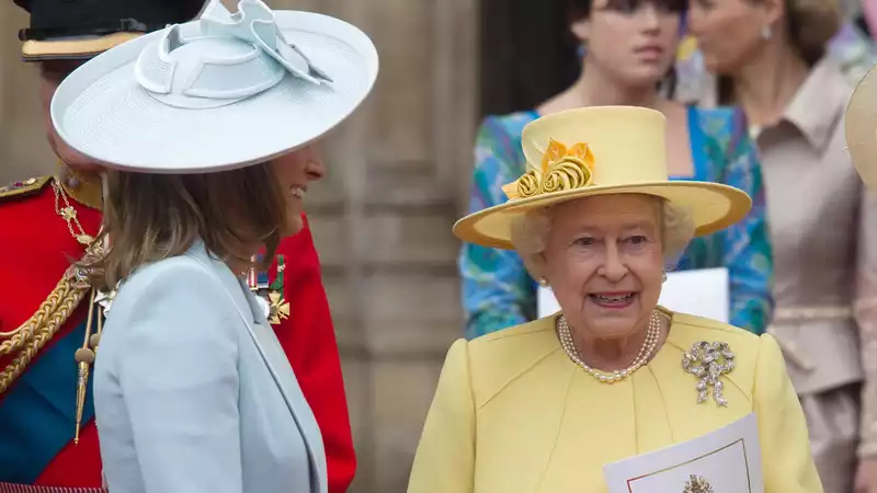 On Prince William and Kate Middleton's wedding day, the usually stoic queen was "more emotional than expected"