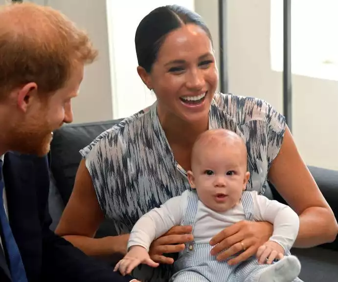 Meghan Markle reveals that baby Archie is trying to walk.