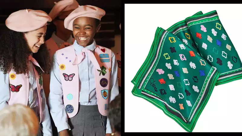 DVF x Girl Scouts scarves are the perfect mix of nostalgia and fashion