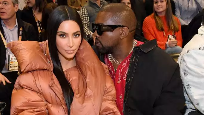 Kim tried to kiss Kanye on the kiss cam, but he didn't seem to notice.