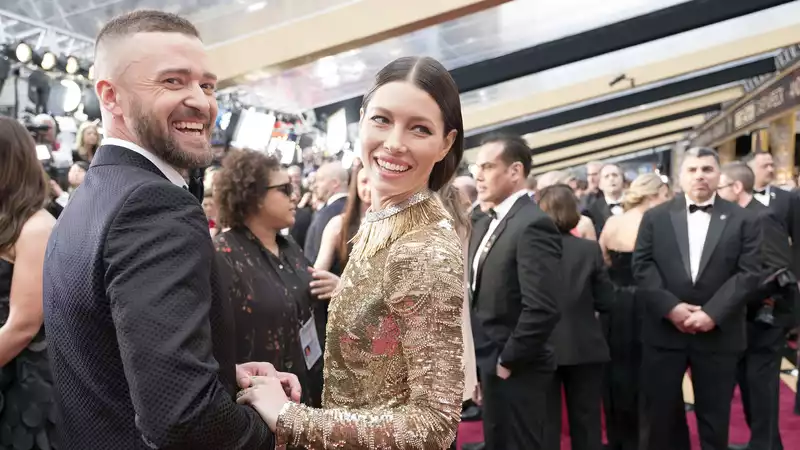 Justin Timberlake and Jessica Biel congratulate each other in Valentine's Day Instagram post