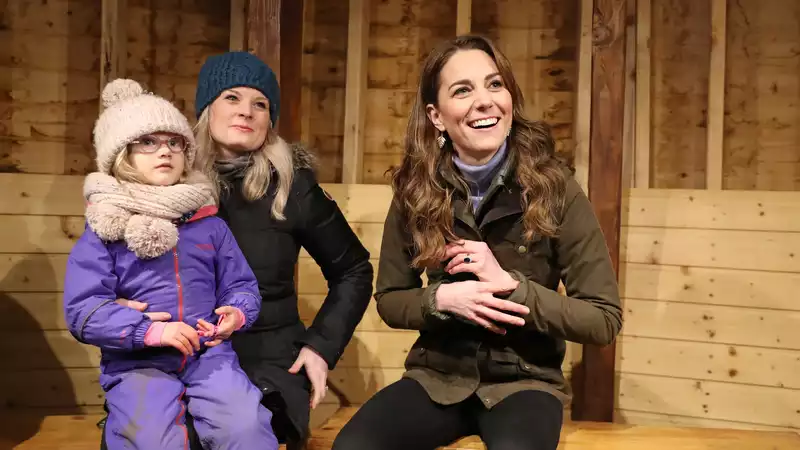 Kate Middleton visits a farm in her favorite Barbour and boots