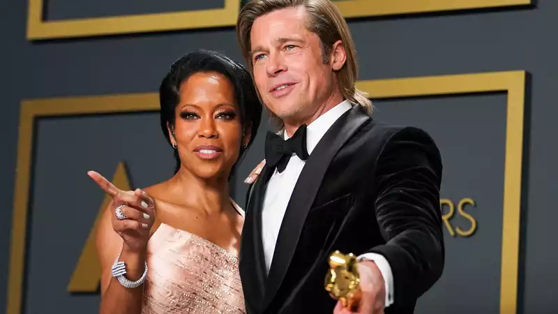 What to do with Brad Pitt and Regina King's photo at the Oscars?