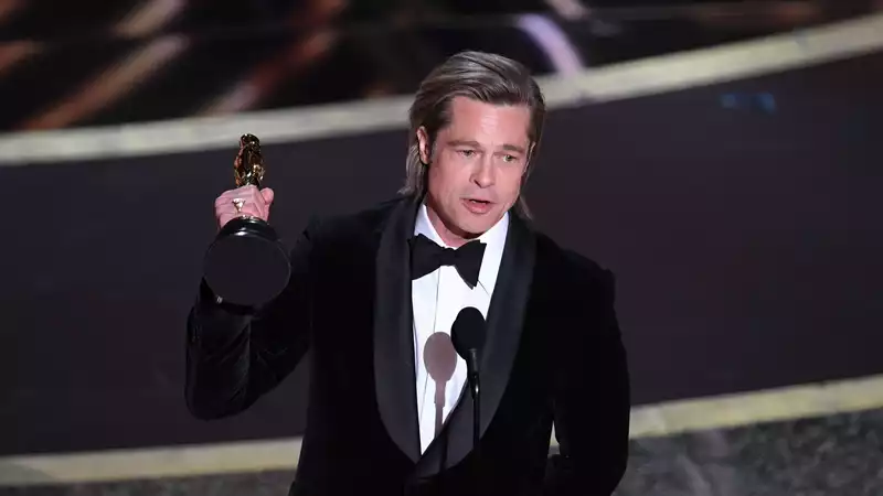 Brad Pitt dedicates Oscar to his children