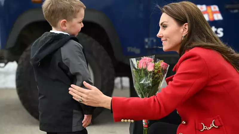 Princess Kate meets many adorable children on her first visit to Wales since the Queen's death.