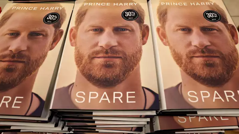 Prince Harry's "Spare" is the best-selling nonfiction book in the UK.