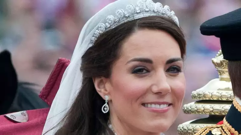 Kate Middleton hardly wore the Cartier halo tiara at her 2011 wedding.