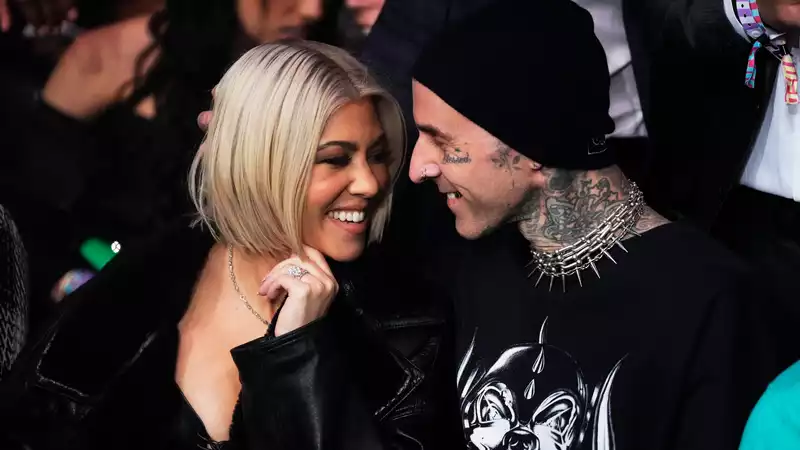 Courtney Kardashian Barker and Travis Barker reveal the sex of their baby.