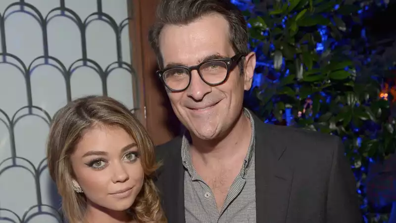 Sarah Hyland Features "Modern Family" Father Ty Burrell on Father's Day Instagram