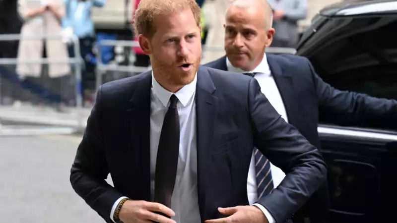 Prince Harry points out that some in the press are trying to "break up" his marriage to Meghan Markle.