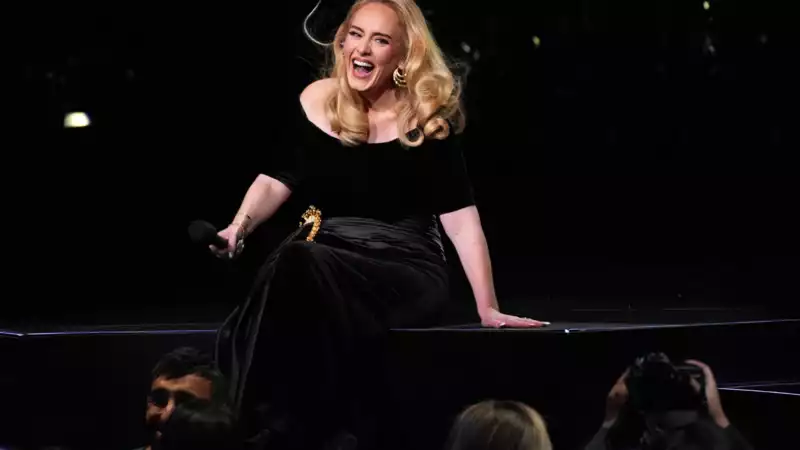 Adele, are you okay with fans throwing things at you on stage?