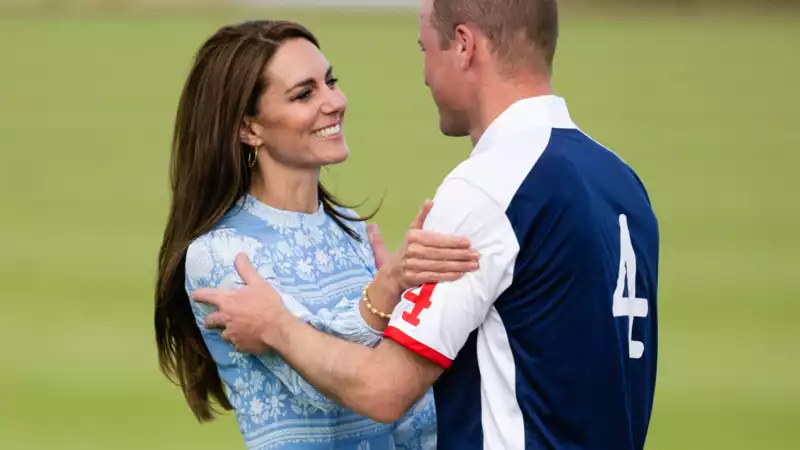 Princess Kate and Prince William relax at the Polo.