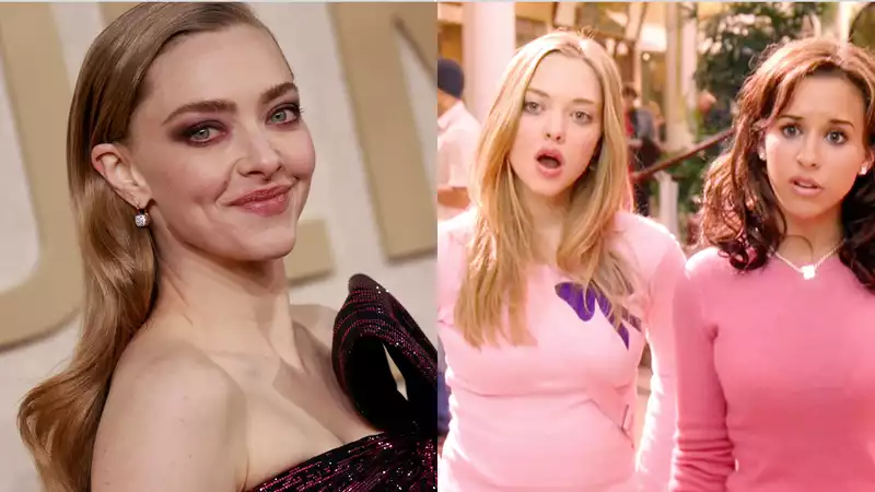 Amanda Seyfried talks about reuniting with most of the original "Mean Girls" cast for a commercial shoot.