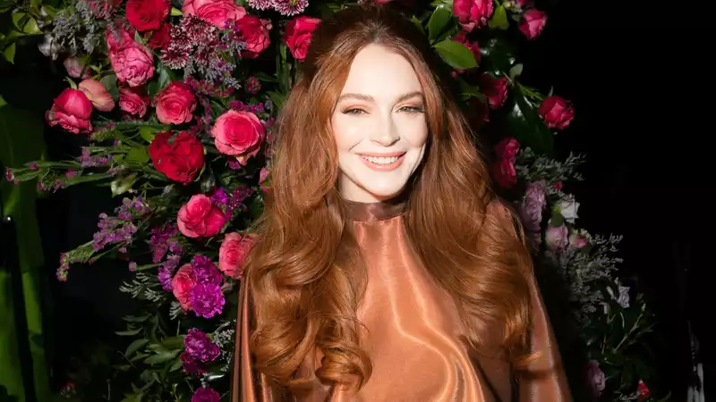 Lindsay Lohan talks about her first holiday season with her newborn son, Luai.