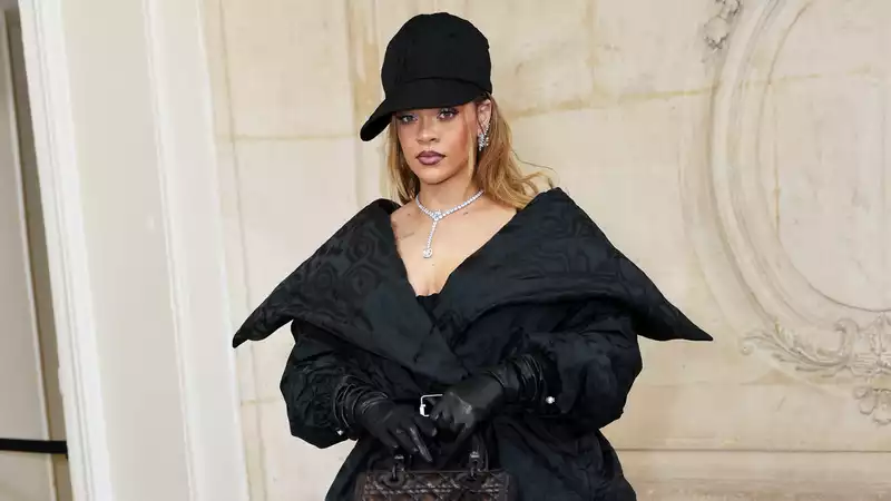 Rihanna reinterprets Dior's iconic "New Look" in Tomboy style