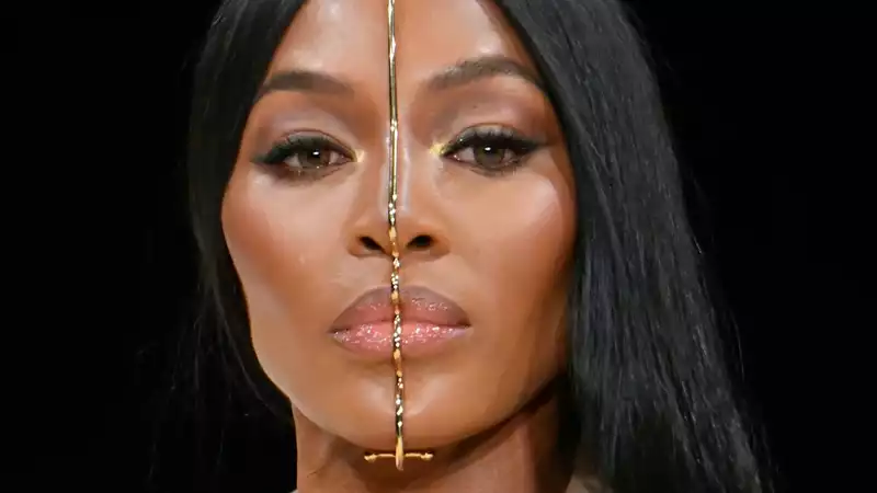 Naomi Campbell closes Balmain's menswear show with a bang at Paris Fashion Week