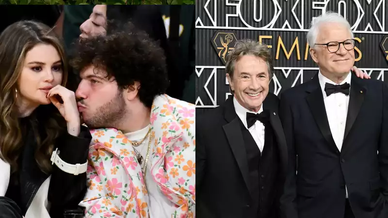 Selena Gomez introduces boyfriend Benny Blanco to Steve Martin and Martin Short